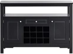 Credenza portavini TIMBOON Nero