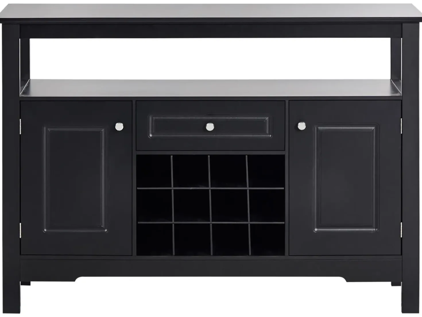 Credenza portavini TIMBOON Nero