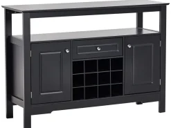 Credenza portavini TIMBOON Nero