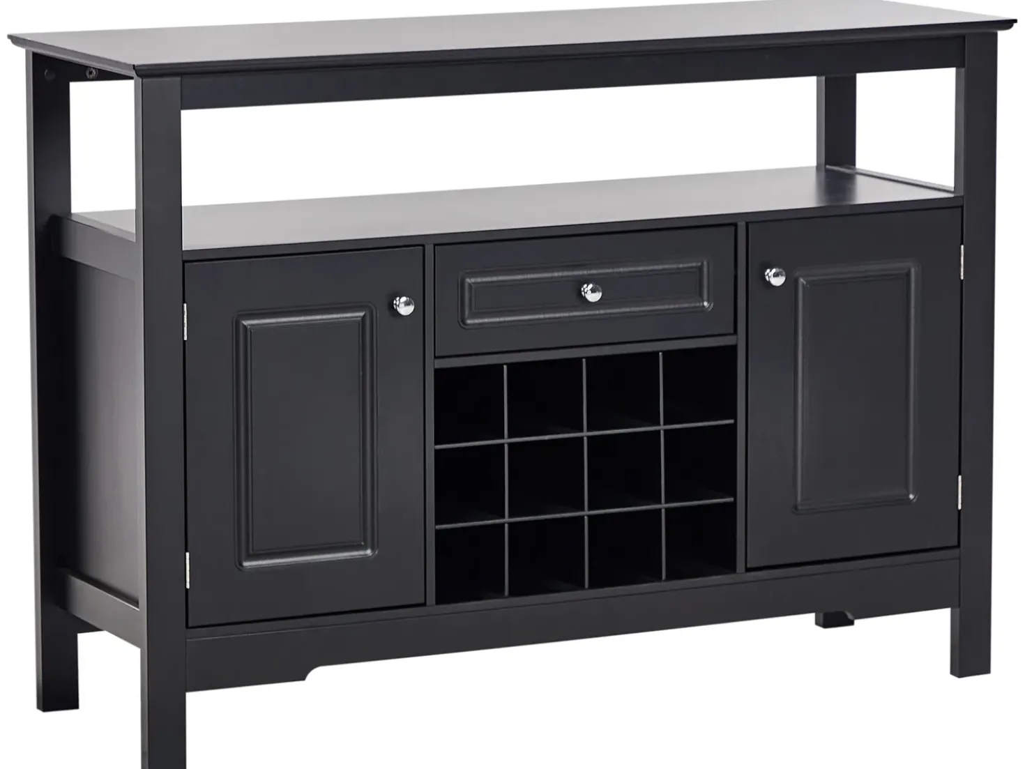 Credenza portavini TIMBOON Nero