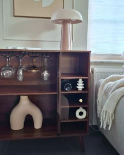 Credenza portavini TULLAMORE Marrone scuro