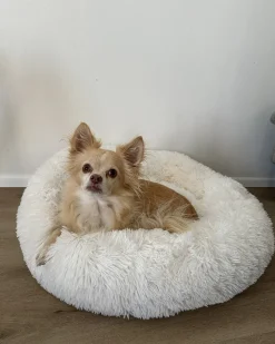 Cuccia per animali KULU Finta pelliccia Bianco sporco