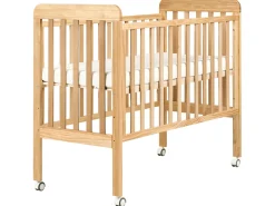 Culla per bambini Legno di pino BODMIN 60 x 120 cm con ruote Marrone chiaro