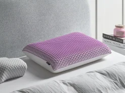 Cuscino da letto ATHOS Basso Schiuma memory 55 x 35 cm Viola