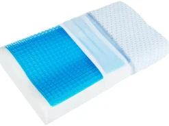 Cuscino da letto KANGTO Alto Schiuma memory 30 x 50 cm Bianco