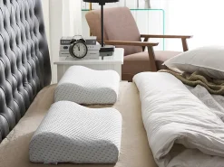 Cuscino da letto KANGTO Alto Schiuma memory 30 x 50 cm Bianco