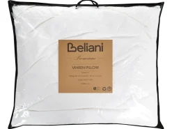 Cuscino da letto VIHREN Basso Piuma e piumino d'anatra 80 x 80 cm Bianco