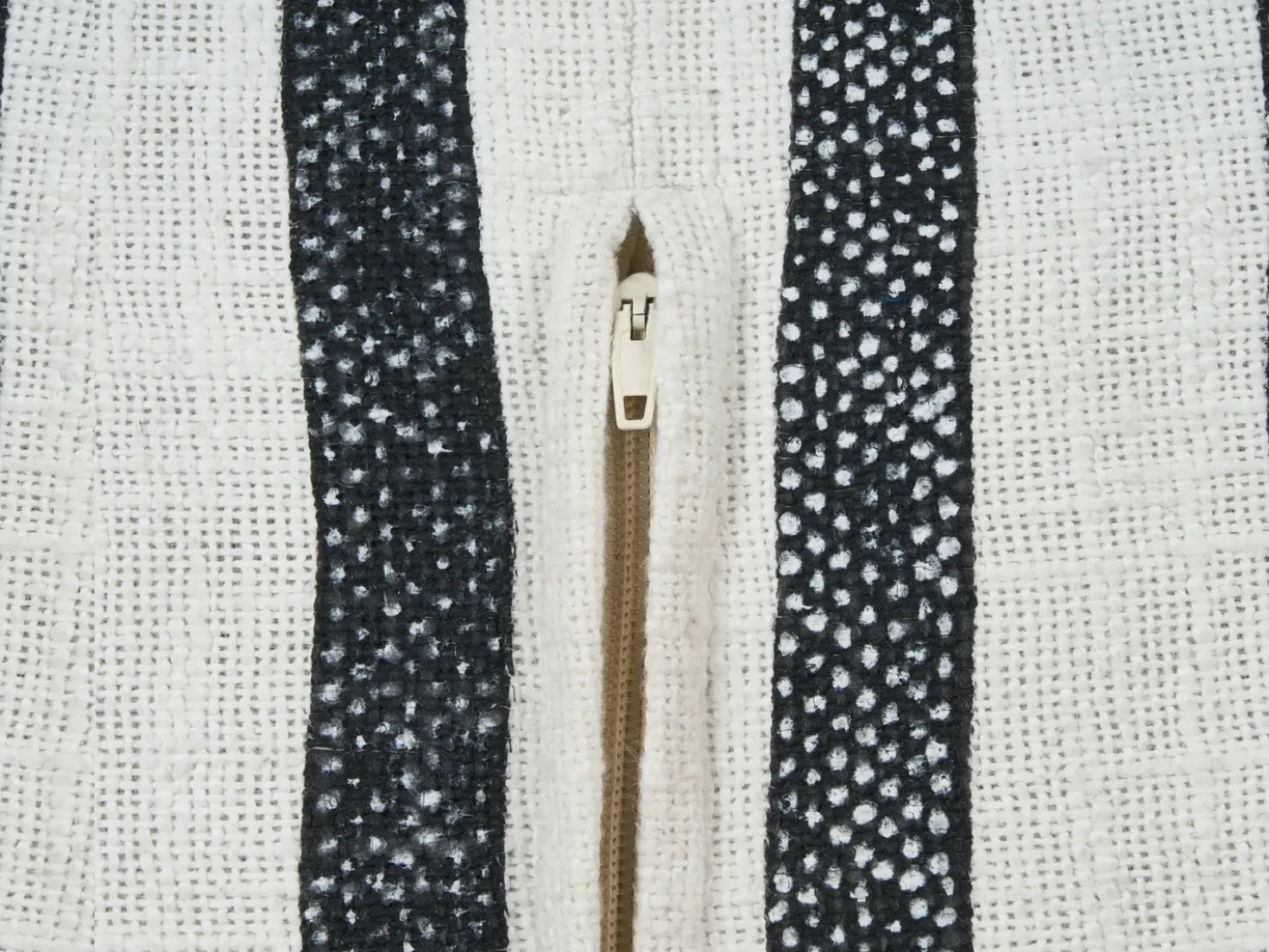 Cuscino da pavimento ASHTI Cotone Nero/Bianco
