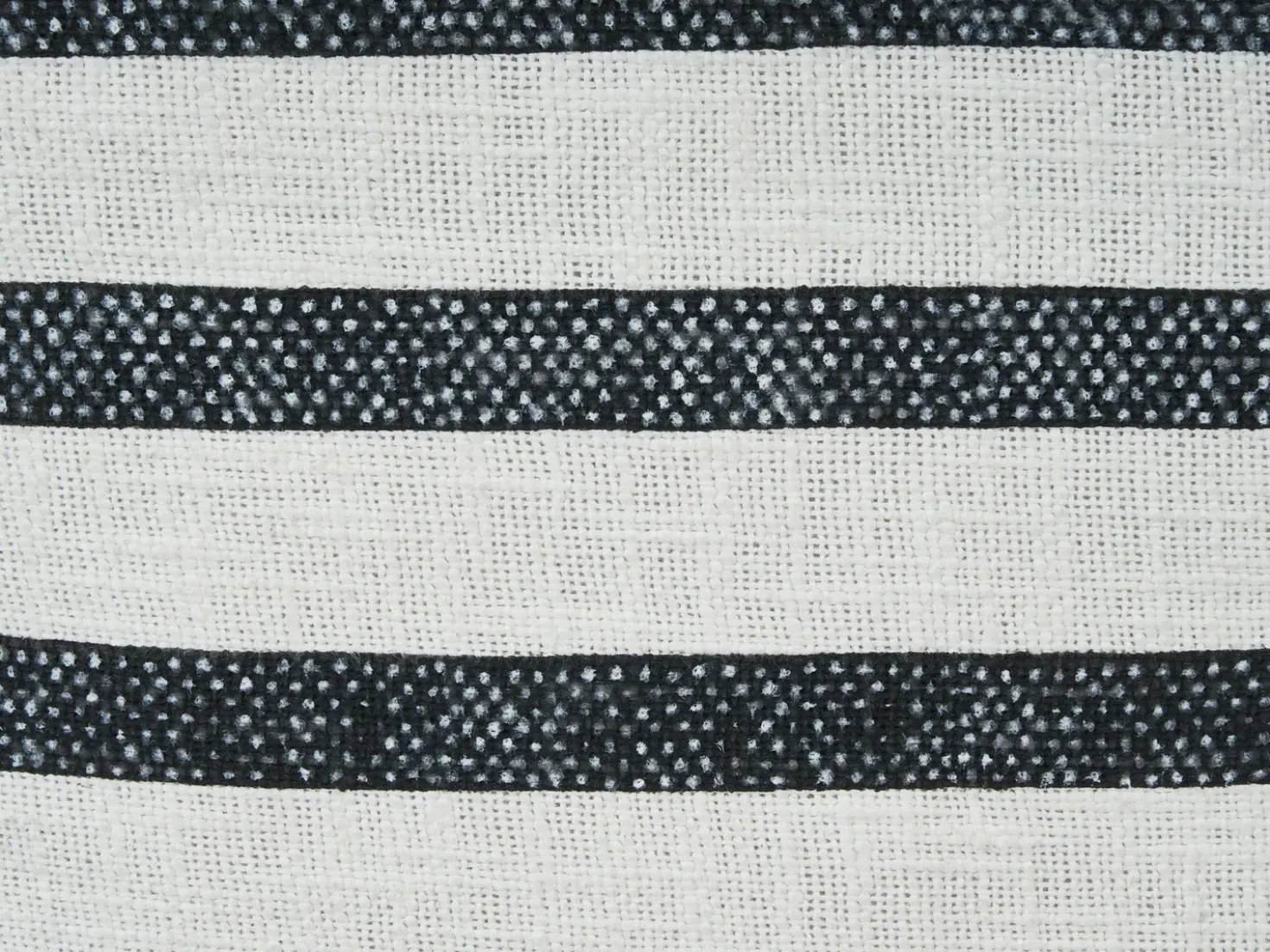 Cuscino da pavimento ASHTI Cotone Nero/Bianco