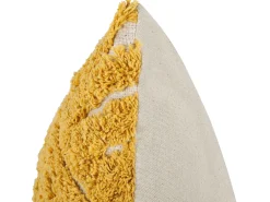 Cuscino decorativo ALCEA Cotone 45 x 45 cm Giallo Trama geometrica