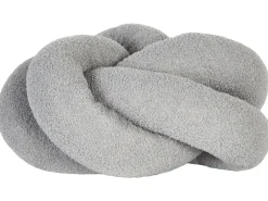 Cuscino decorativo ANGELONIA Bouclé 45 x 45 cm Grigio Tinta unita