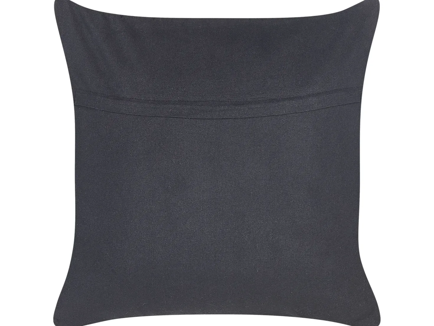 Cuscino decorativo BERGENIA Iuta 45 x 45 cm Nero A strisce