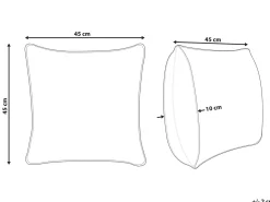 Cuscino decorativo BILLBERGIA Cotone 45 x 45 cm Grigio Modello natalizio
