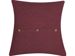 Cuscino decorativo CAMPANULA 45 x 45 cm Rosso Tinta unita