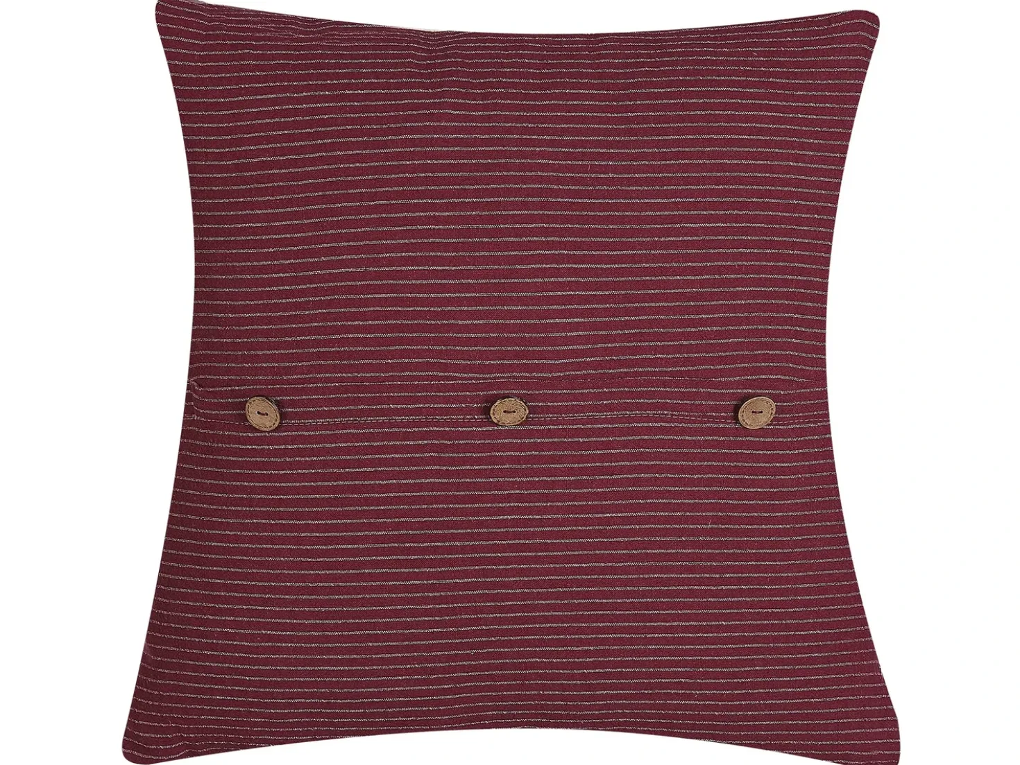 Cuscino decorativo CAMPANULA 45 x 45 cm Rosso Tinta unita