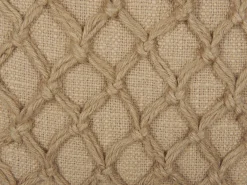 Cuscino decorativo COLLOMIA Bouclé 45 x 45 cm Beige Trama geometrica