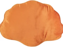 Cuscino decorativo CONSOLIDA Velluto 47 x 35 cm Arancione Tinta unita