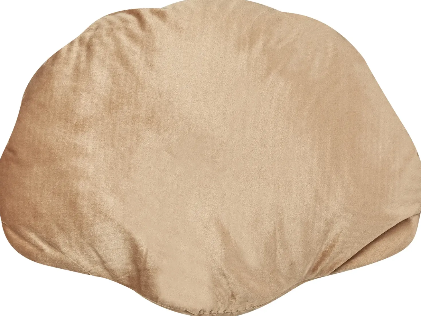 Cuscino decorativo CONSOLIDA Velluto 47 x 35 cm Beige sabbia Tinta unita