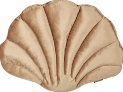 Cuscino decorativo CONSOLIDA Velluto 47 x 35 cm Beige sabbia Tinta unita