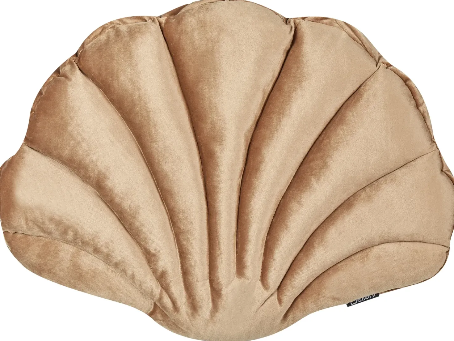 Cuscino decorativo CONSOLIDA Velluto 47 x 35 cm Beige sabbia Tinta unita