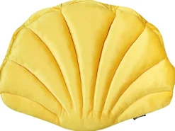 Cuscino decorativo CONSOLIDA Velluto 47 x 35 cm Giallo Tinta unita
