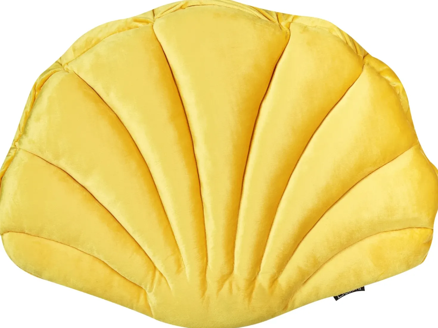 Cuscino decorativo CONSOLIDA Velluto 47 x 35 cm Giallo Tinta unita