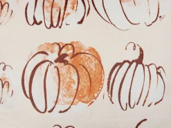 Cuscino decorativo CUCURBITA Velluto 45 x 45 cm Beige Trama di piante