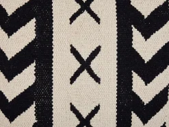 Cuscino decorativo DEADNETTLE Cotone 45 x 45 cm Beige Trama geometrica