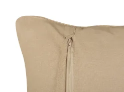 Cuscino decorativo DESALIX Iuta 45 x 45 cm Beige A strisce