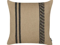 Cuscino decorativo DESALIX Iuta 45 x 45 cm Beige A strisce