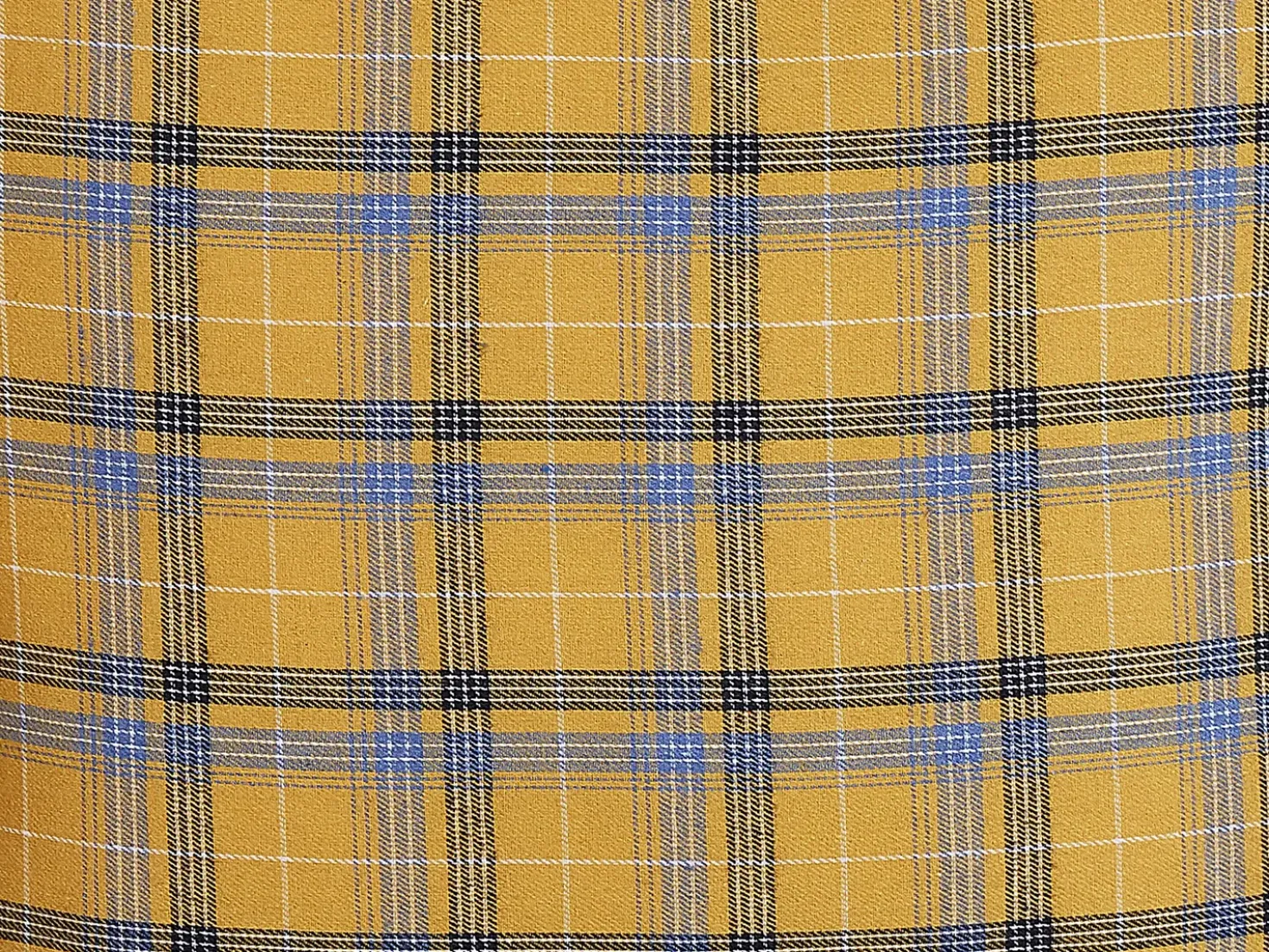 Cuscino decorativo DICENTRA 45 x 45 cm Giallo Trama a scacchi