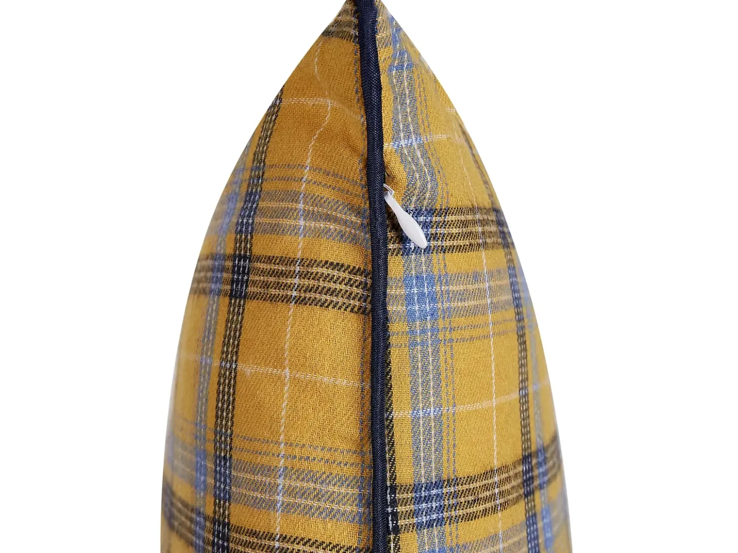 Cuscino decorativo DICENTRA 45 x 45 cm Giallo Trama a scacchi