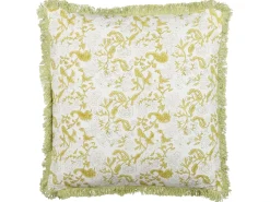 Cuscino decorativo FILIX Cotone 45 x 45 cm Verde Trama floreale