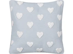 Cuscino decorativo GAZANIA Cotone 45 x 45 cm Grigio chiaro