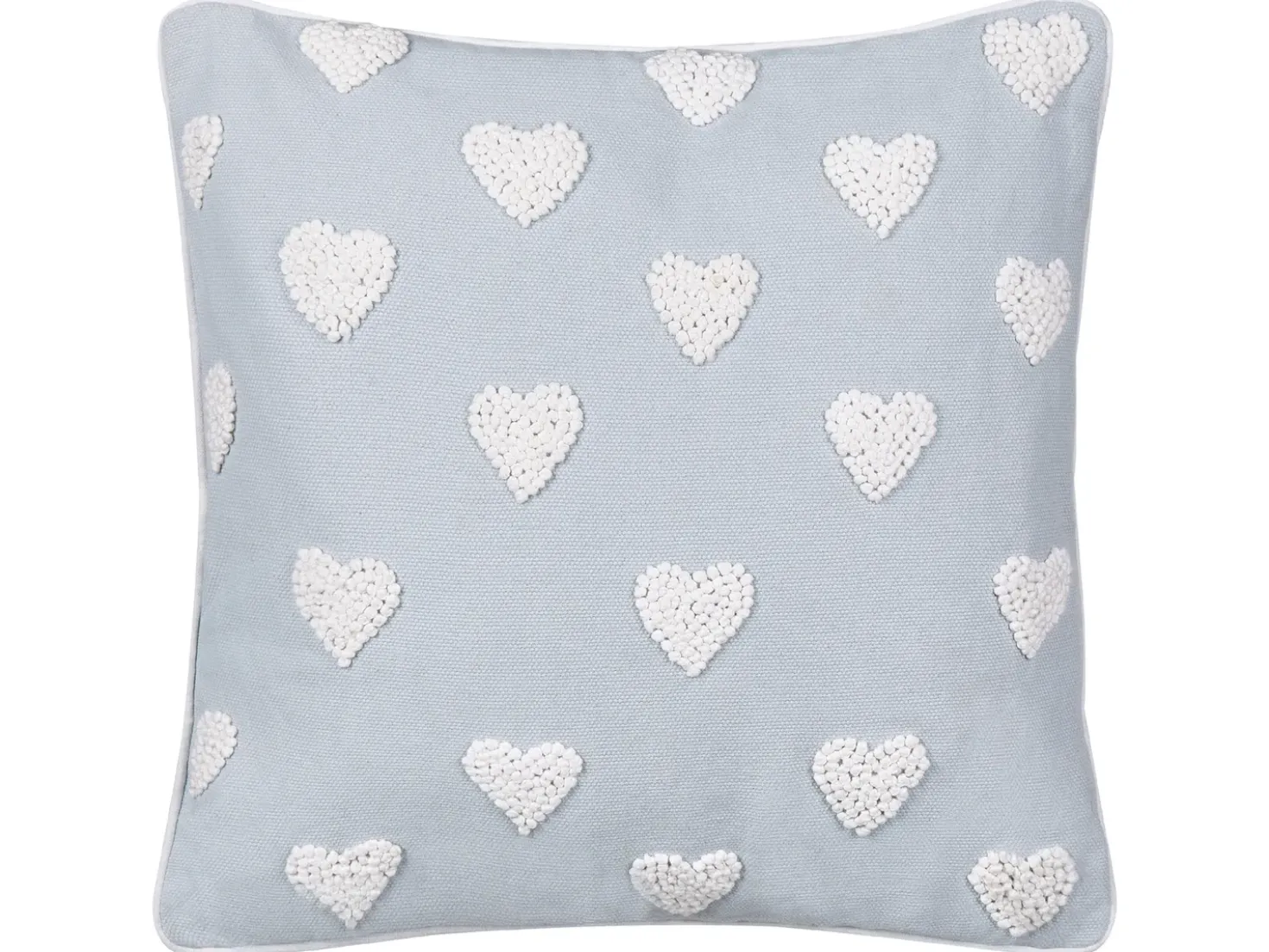 Cuscino decorativo GAZANIA Cotone 45 x 45 cm Grigio chiaro