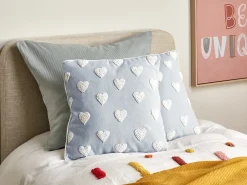 Cuscino decorativo GAZANIA Cotone 45 x 45 cm Grigio chiaro