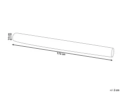 Cuscino decorativo GLADIOLUS Bouclé 172 x 14 cm Bianco sporco Tinta unita