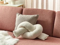 Cuscino decorativo GLADIOLUS Bouclé 172 x 14 cm Bianco sporco Tinta unita
