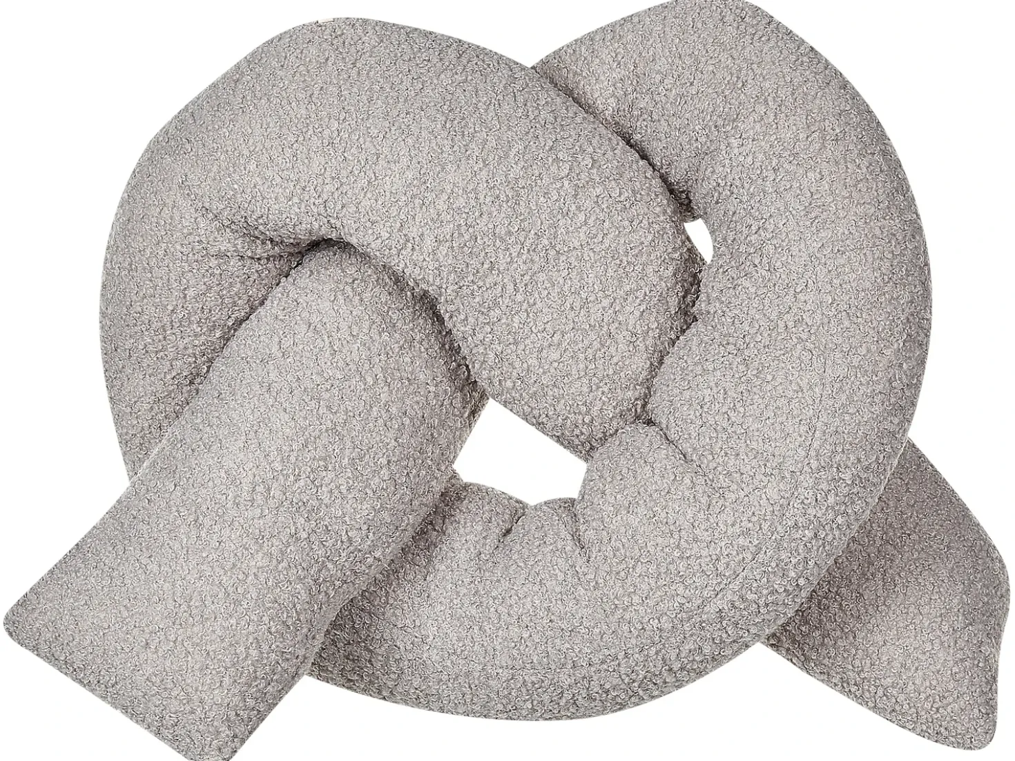 Cuscino decorativo GLADIOLUS Bouclé 172 x 14 cm Grigio Tinta unita