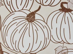 Cuscino decorativo GOURD Velluto 45 x 45 cm Beige Trama di piante
