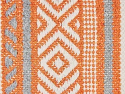 Cuscino decorativo INULA Cotone 30 x 50 cm Arancione Trama geometrica