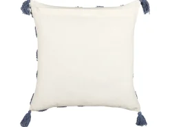 Cuscino decorativo JACARANDA Cotone 45 x 45 cm Blu Trama geometrica