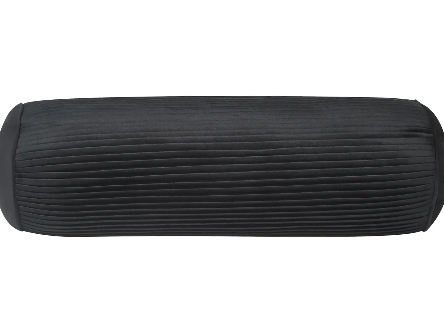 Cuscino decorativo JONQUIL Velluto 22 x 60 cm Nero Tinta unita