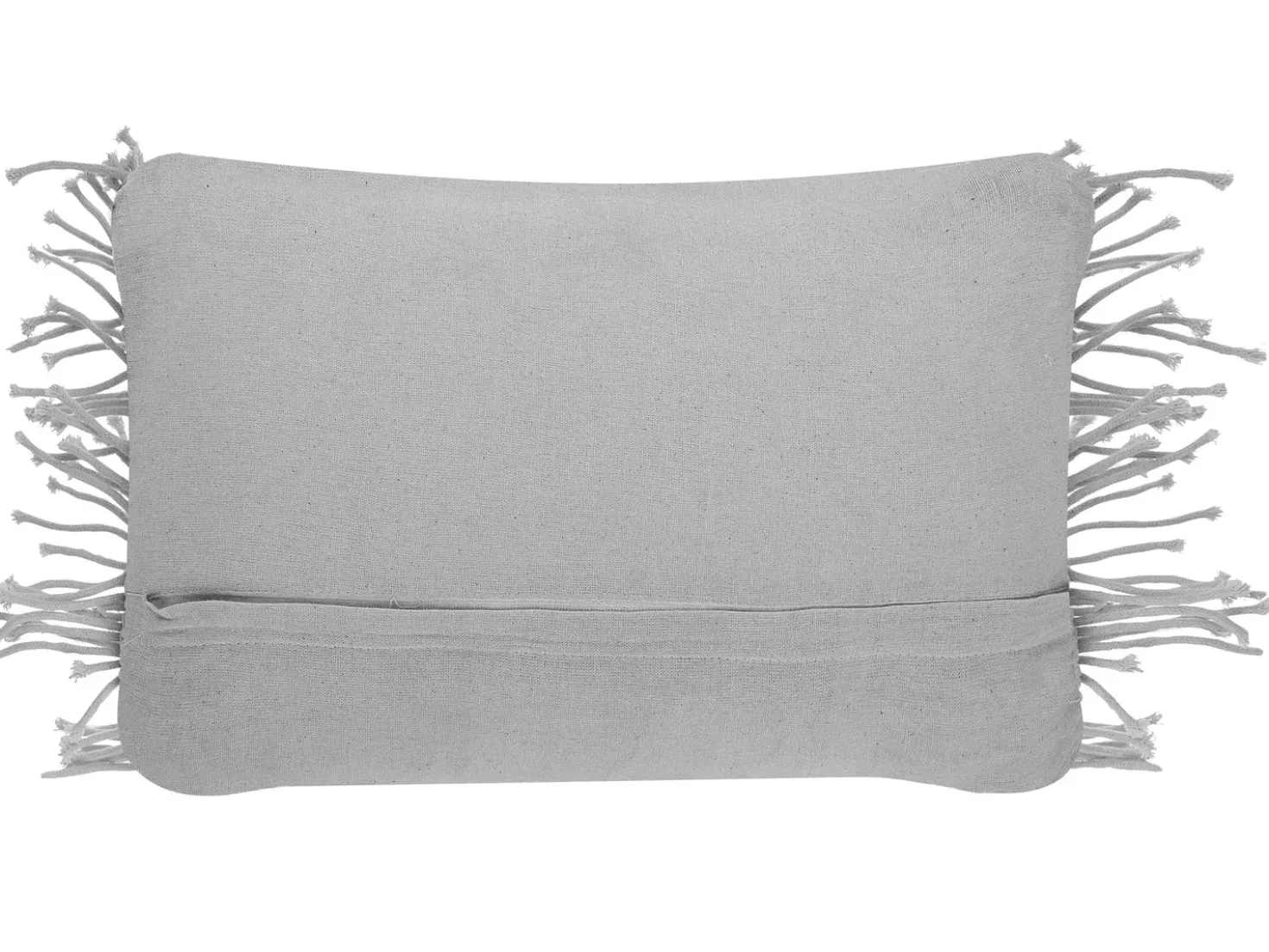 Cuscino decorativo KIRIKKALE Cotone 30 x 45 cm Grigio Trama geometrica
