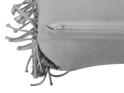 Cuscino decorativo KIRIKKALE Cotone 30 x 45 cm Grigio Trama geometrica