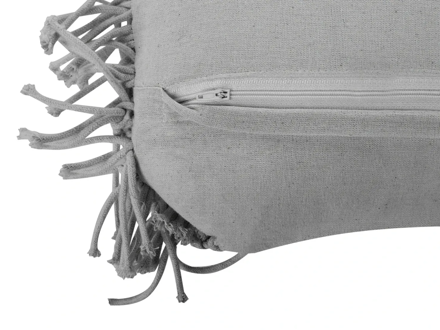 Cuscino decorativo KIRIKKALE Cotone 30 x 45 cm Grigio Trama geometrica