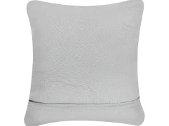 Cuscino decorativo KIZKALESI Cotone 45 x 40 cm Grigio Trama geometrica