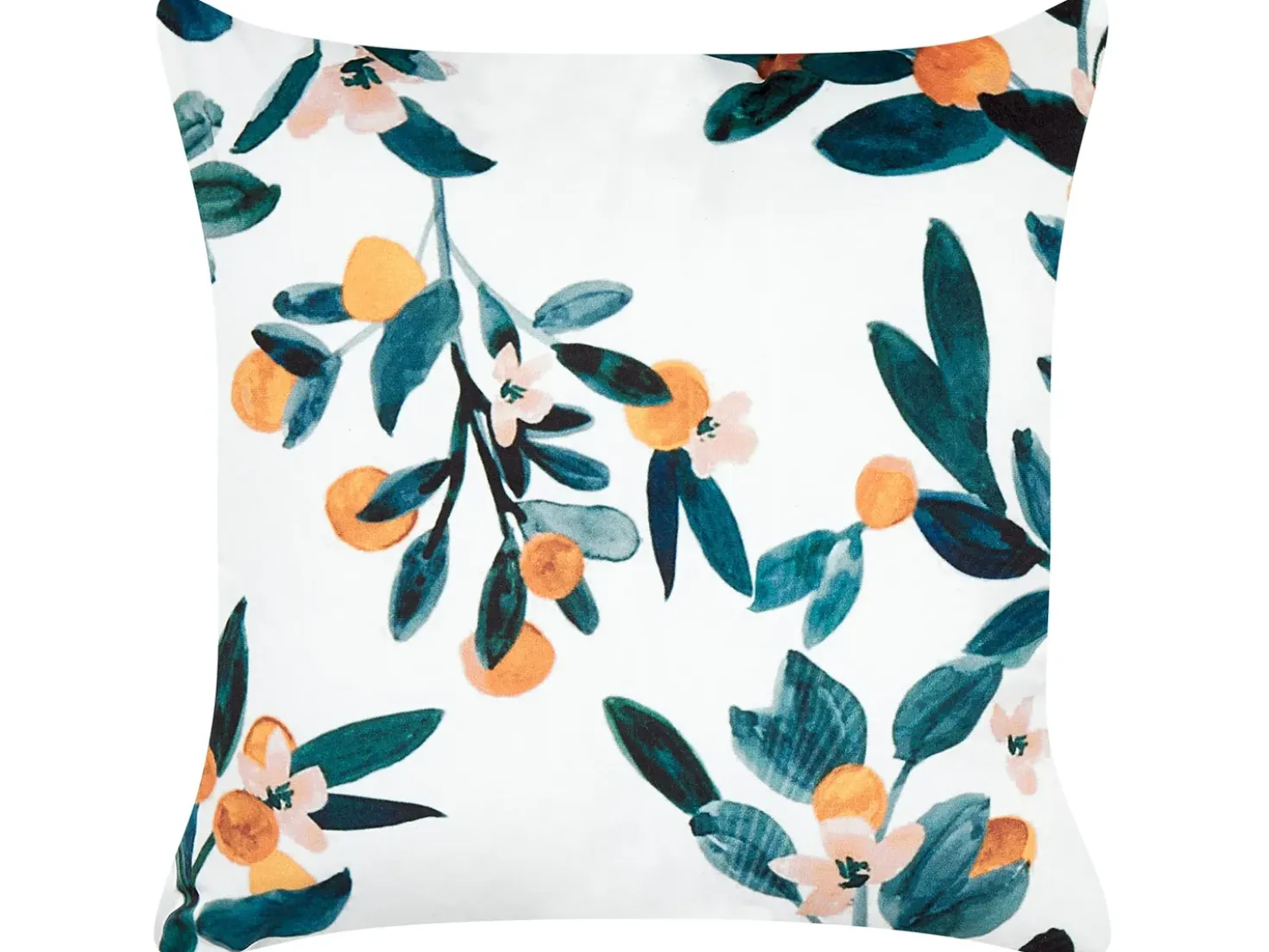 Cuscino decorativo KNAUTIA Velluto 45 x 45 cm Multicolore Trama di piante