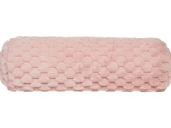 Cuscino decorativo LINDEN Finta pelliccia 22 x 60 cm Rosa Tinta unita