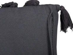 Cuscino decorativo LYTHRUM Cotone 55 x 35 cm Grigio scuro Tinta unita
